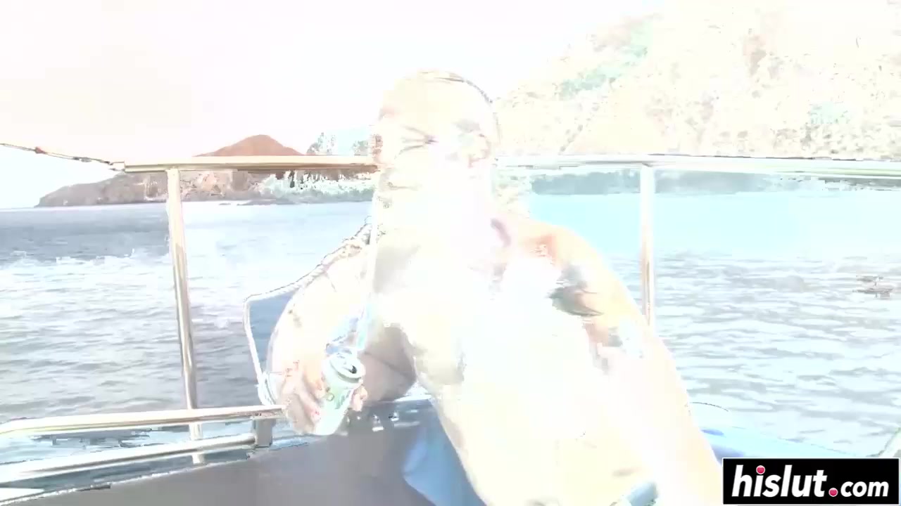 Marsha May sucks dick on a boat
