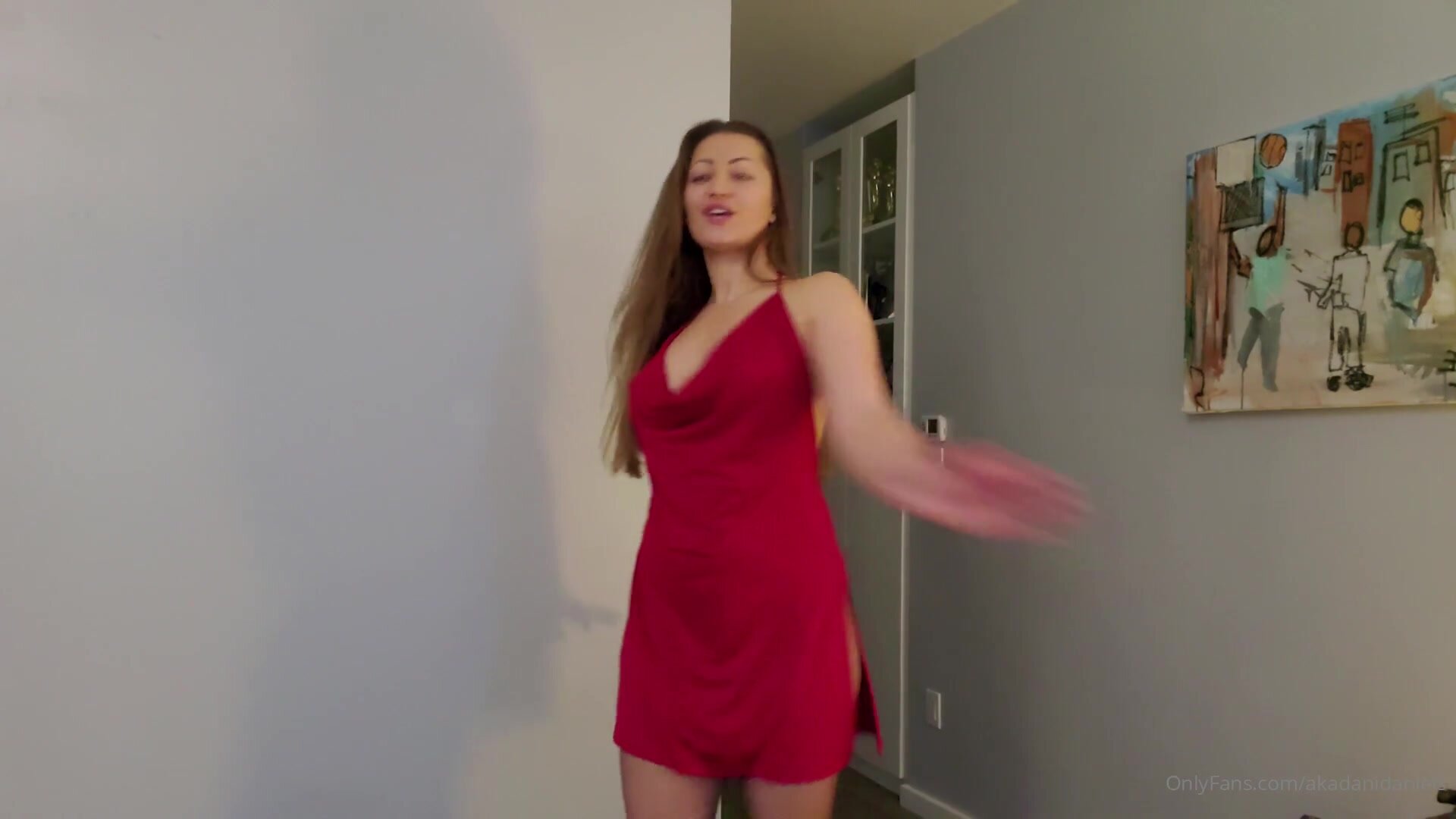 Dani daniels red dress
