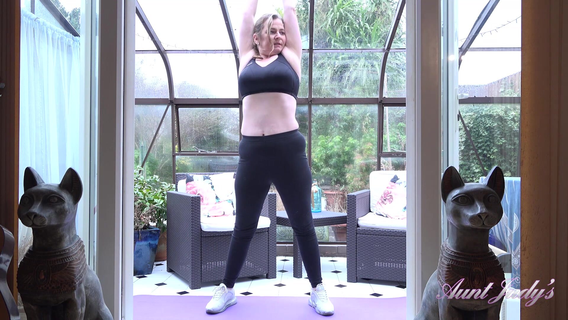AuntJudys - Greenhouse Workout With Nel