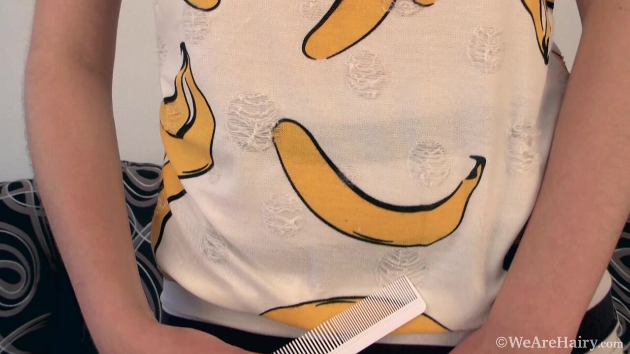 WeAreHairy - Julia Moore - Banana Top Striped Skirt
