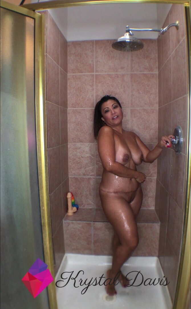 Krystal Davis - Shower Time with Two Dildos