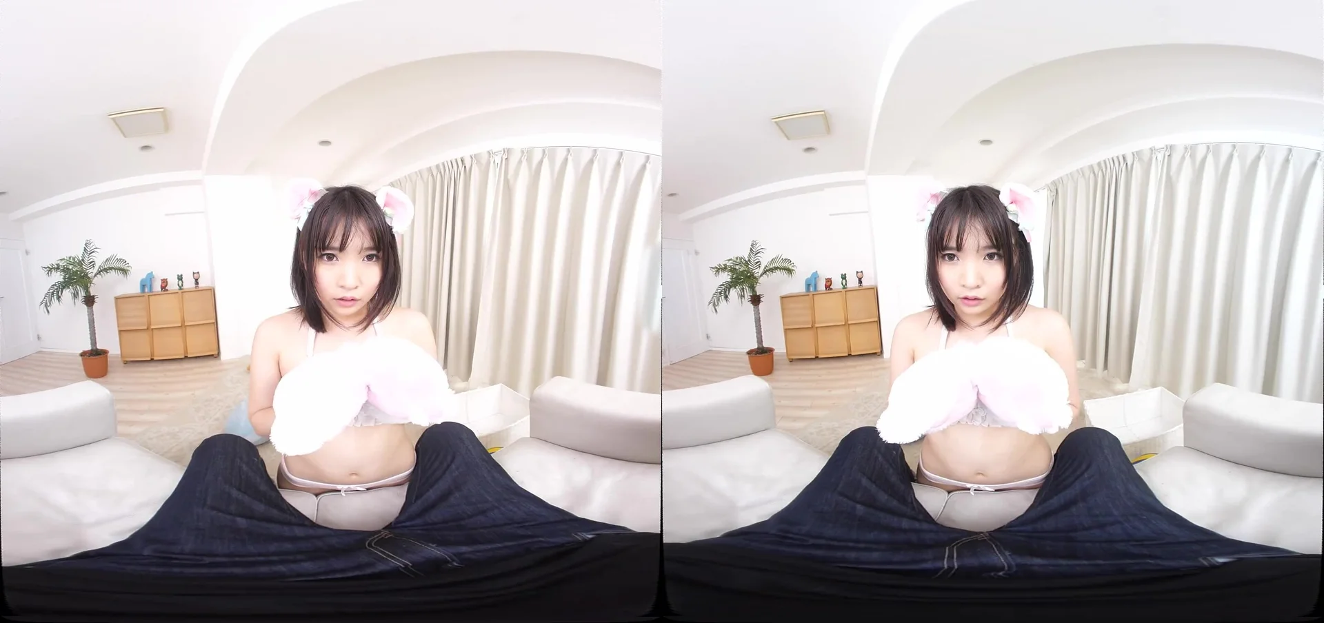 CRVR-120 [VR] Panty Shot X Thighs X Knee-High Socks ...