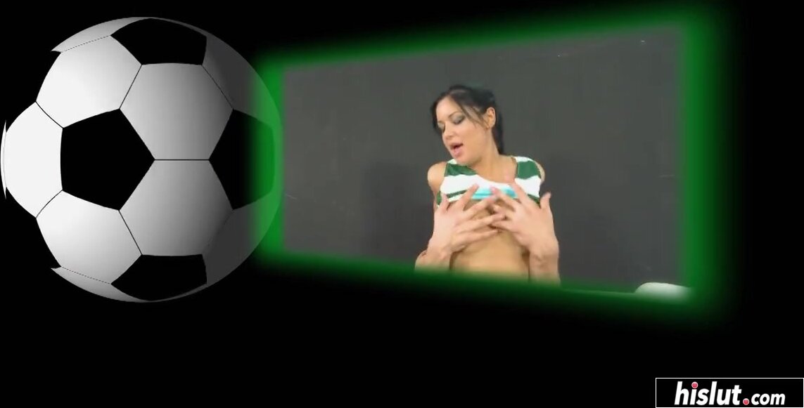 Angelica Heart bends over for some big soccer cock in her wet pussy