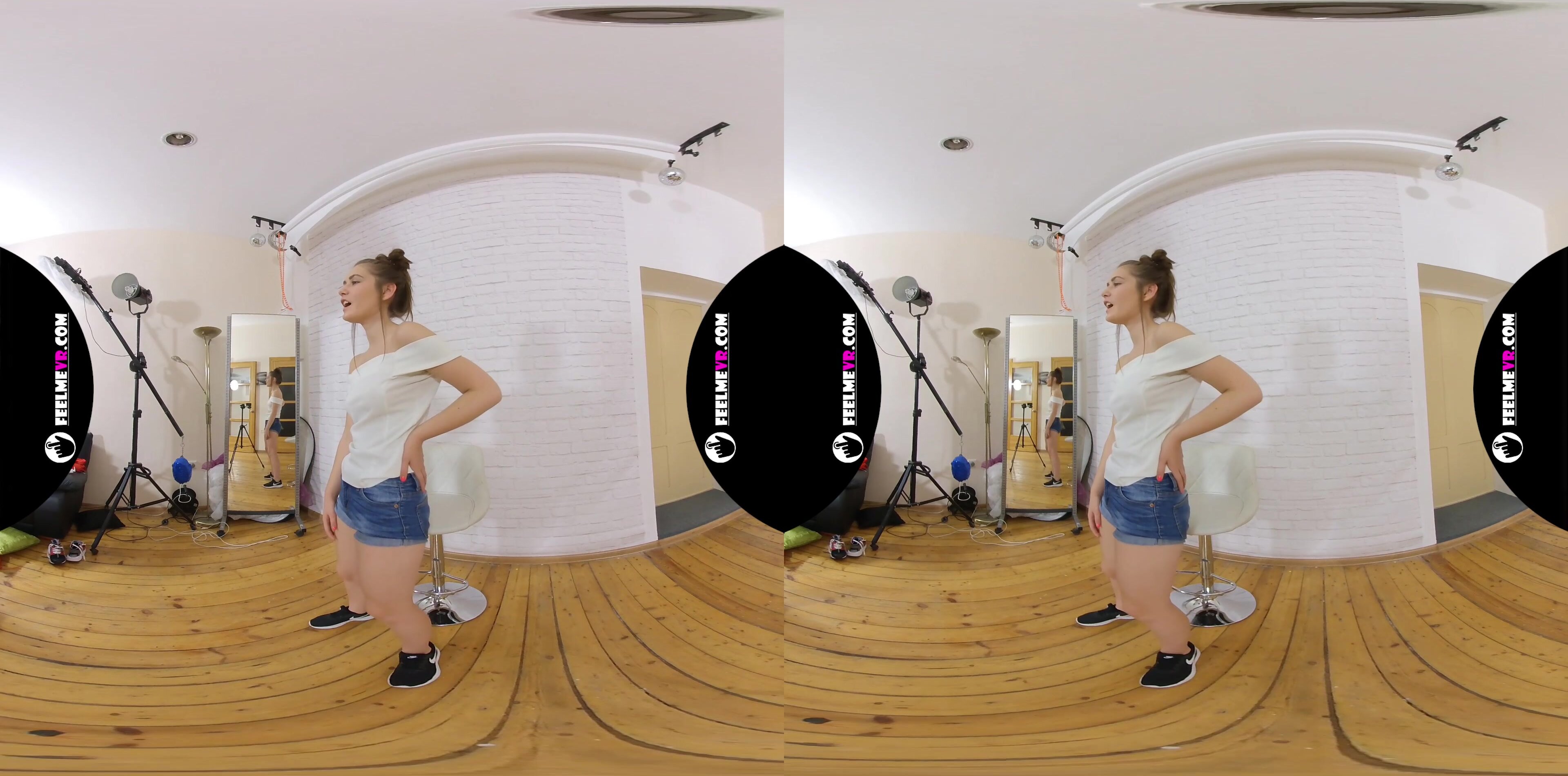 Sanija first nude virtual reality 3D video interview