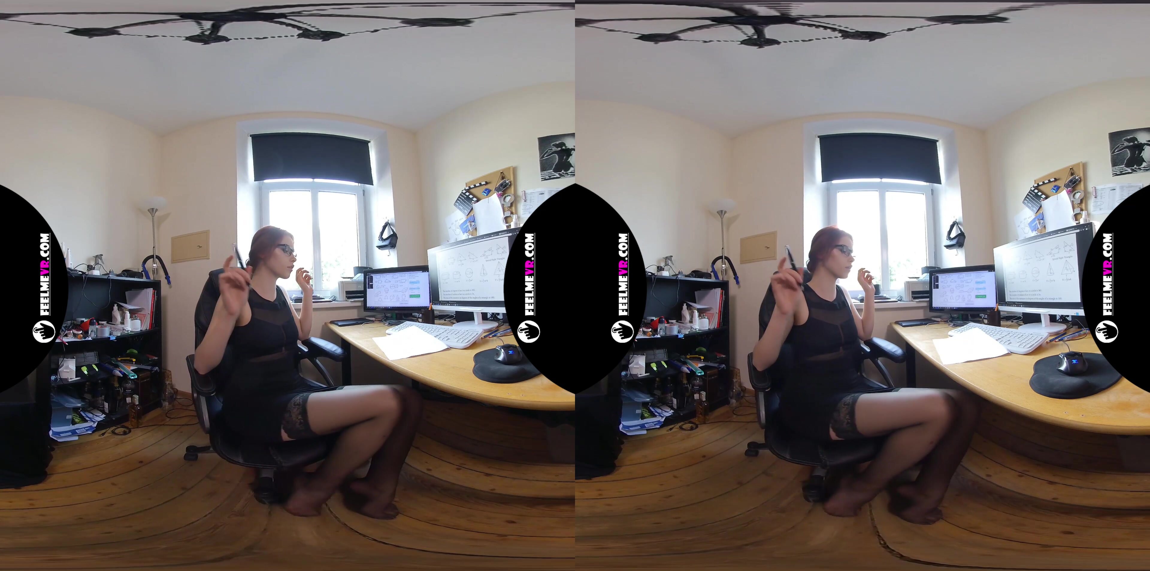Margarita young teen virtual 3D strip in my office