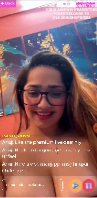 Aditi Mistry Indian Girl Latest Hot Live NipSlip