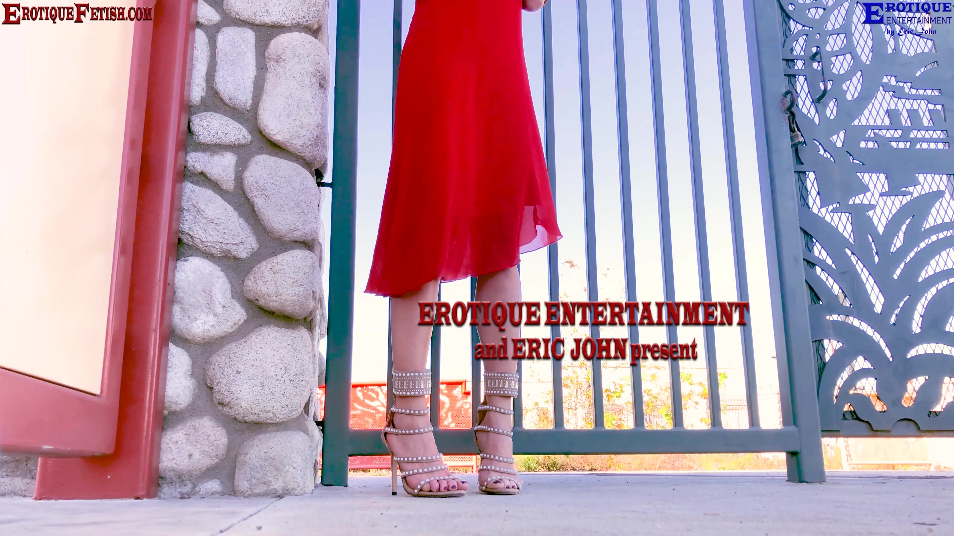 Erotique Entertainment - "Red dress outdoor cum showers
