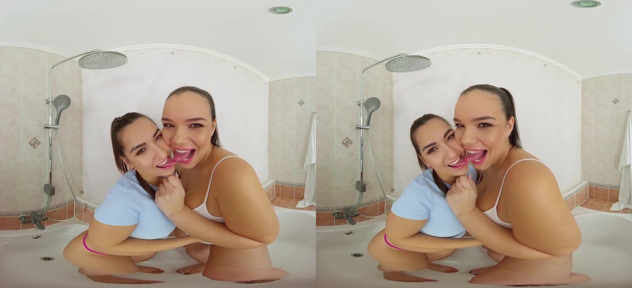 Moona Snake & Sofia Lee - Czech VR Fetish 395 Squeezing the Piss Out