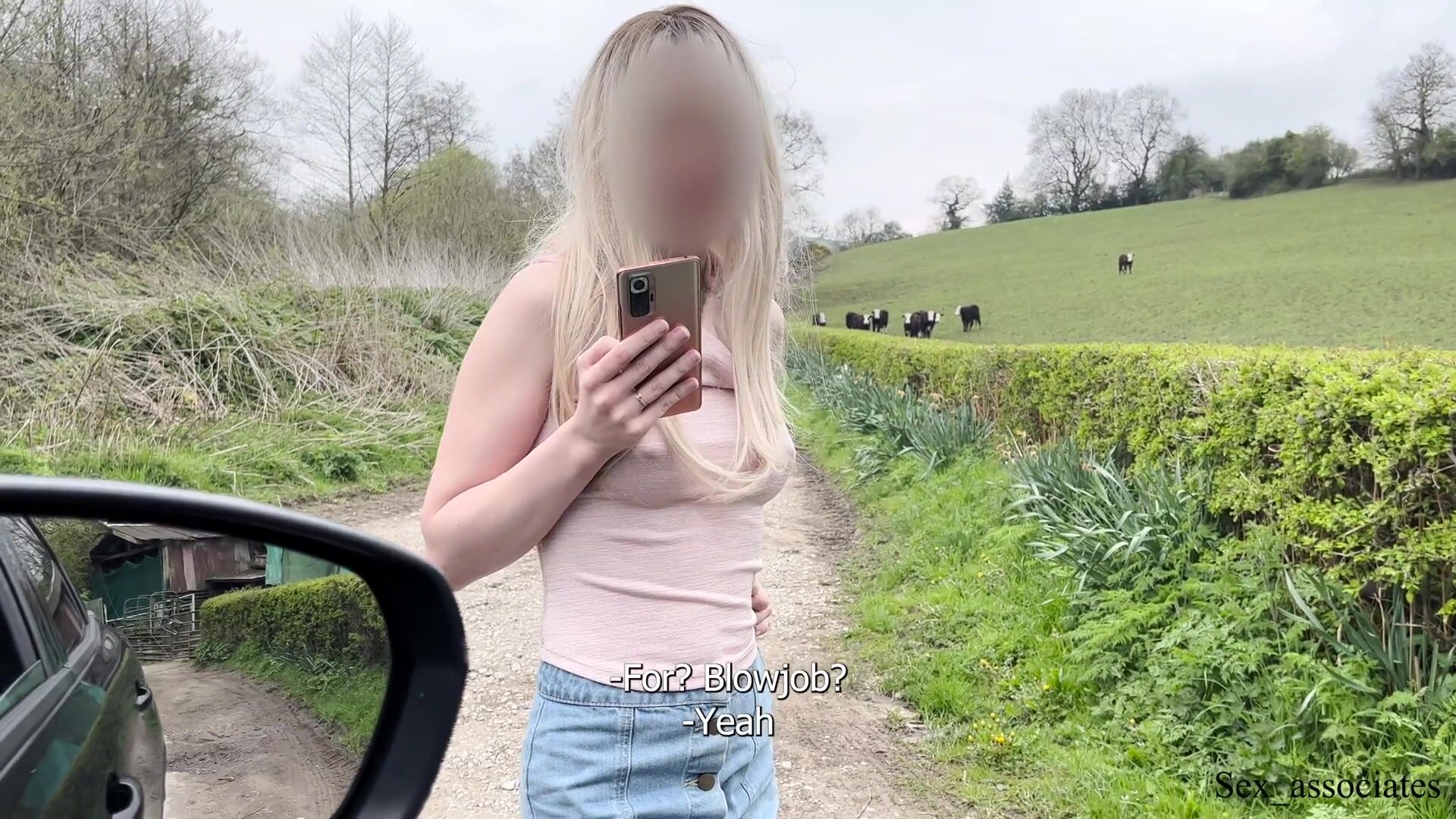 Sex_Associates - Dogging with a British countryside prostitute. I paid her extra £50 to fuck a stranger