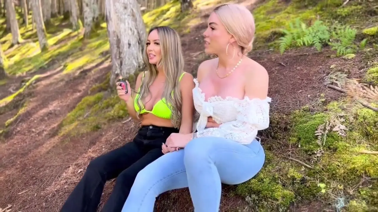 Kourtney Love & Gia Itzel Lake Side Public Sex