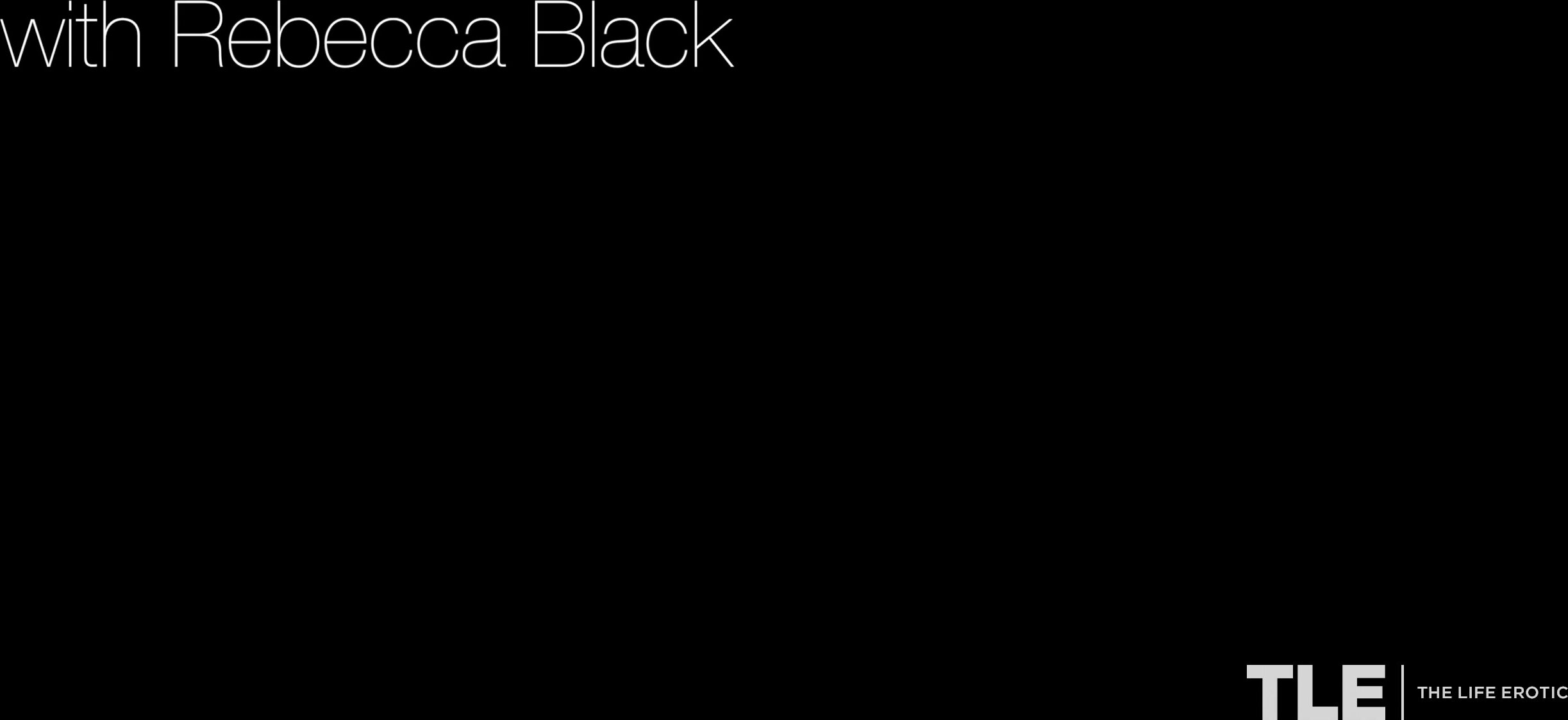TheLifeErotic - Rebecca Black Diamond Ass