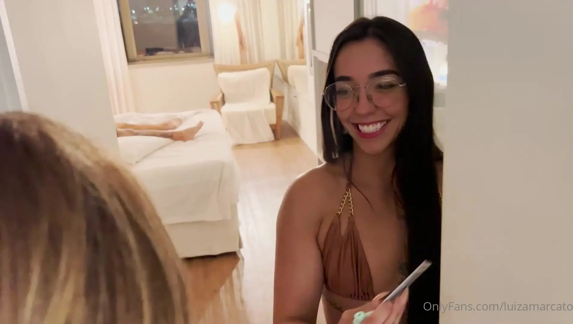 OnlyFans - Luiza Marcato - It Was My Friends and I Drinking When We Decided  to Go to Our Rooms. Amira Had T