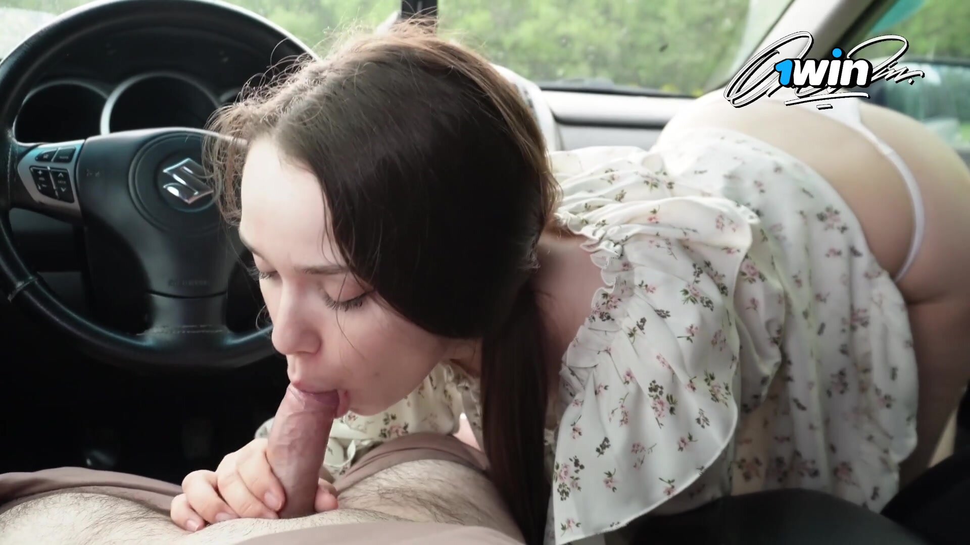 Deluxe_Bitch 2 - Stepsister paid with a blowjob for a ride. Fucked in the car