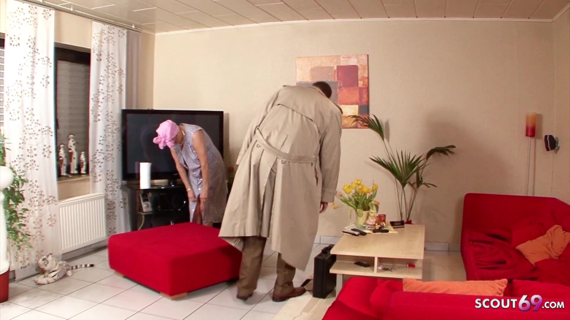 Scout69 - German old man visits his stepmother and fucks her at her home