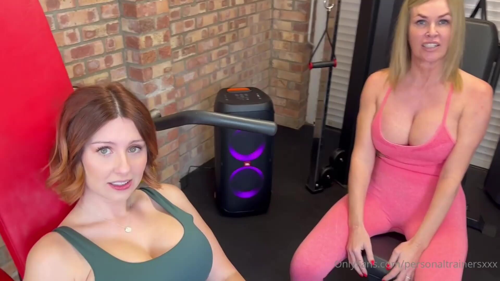 Erin Moore & Summer Rose - Pregnant Threesome In The Gym in HD