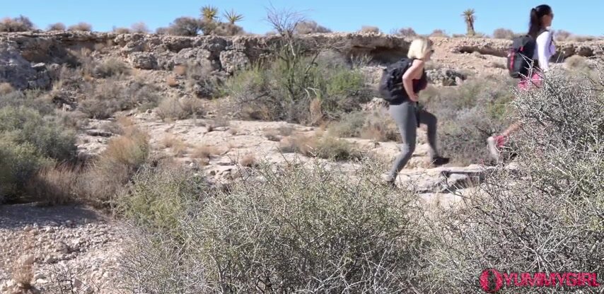 Sofie Marie - Hiker Girls Desert Heat With Kyla Keys in SD