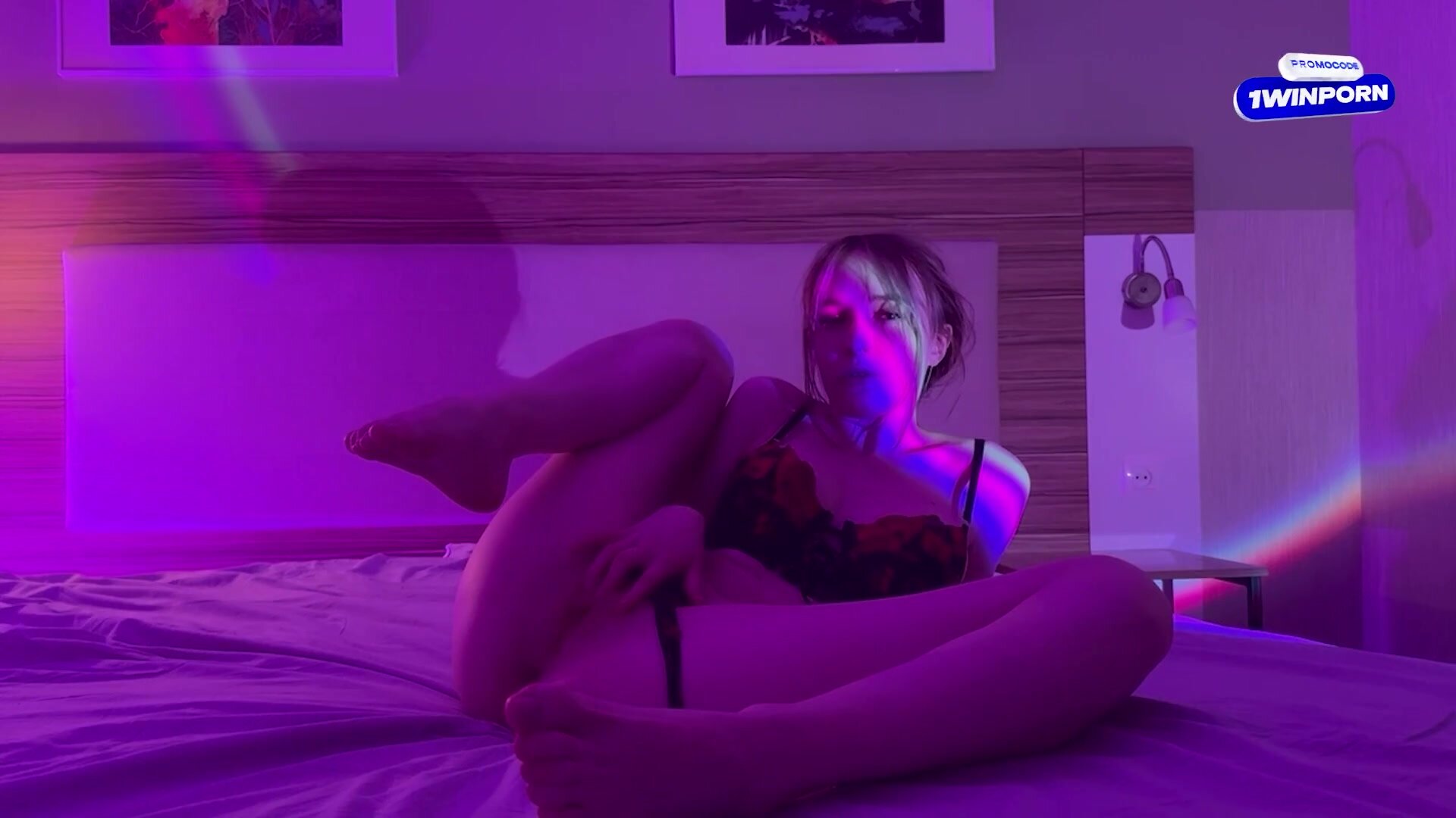 Arty Cheys - PollyYoungs asked me to fuck her on camera, under neon lights, big ass looks good with a big dick.