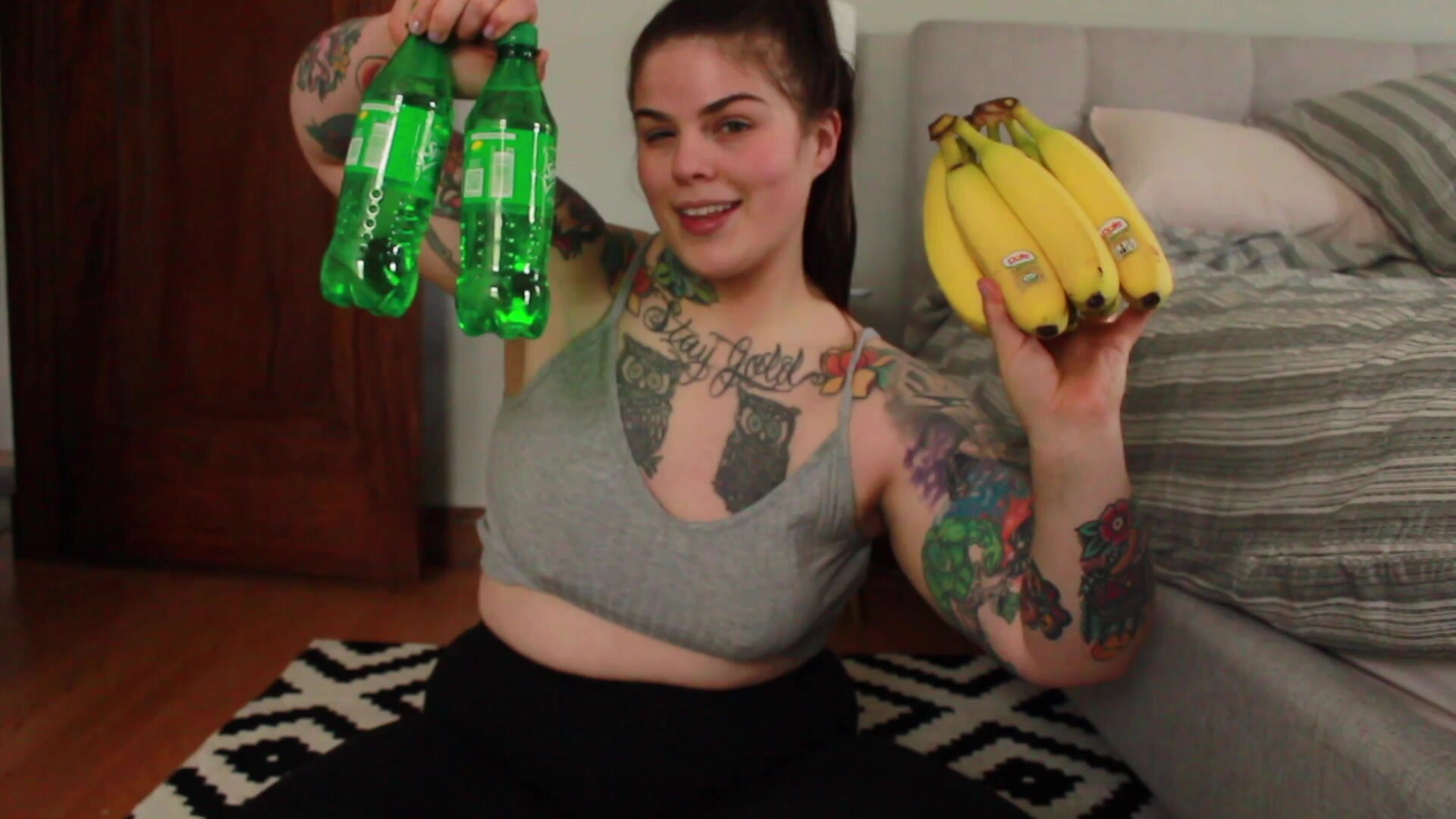 SugarbootyCB - Massive Belly Bloat; Bananas + Sprite