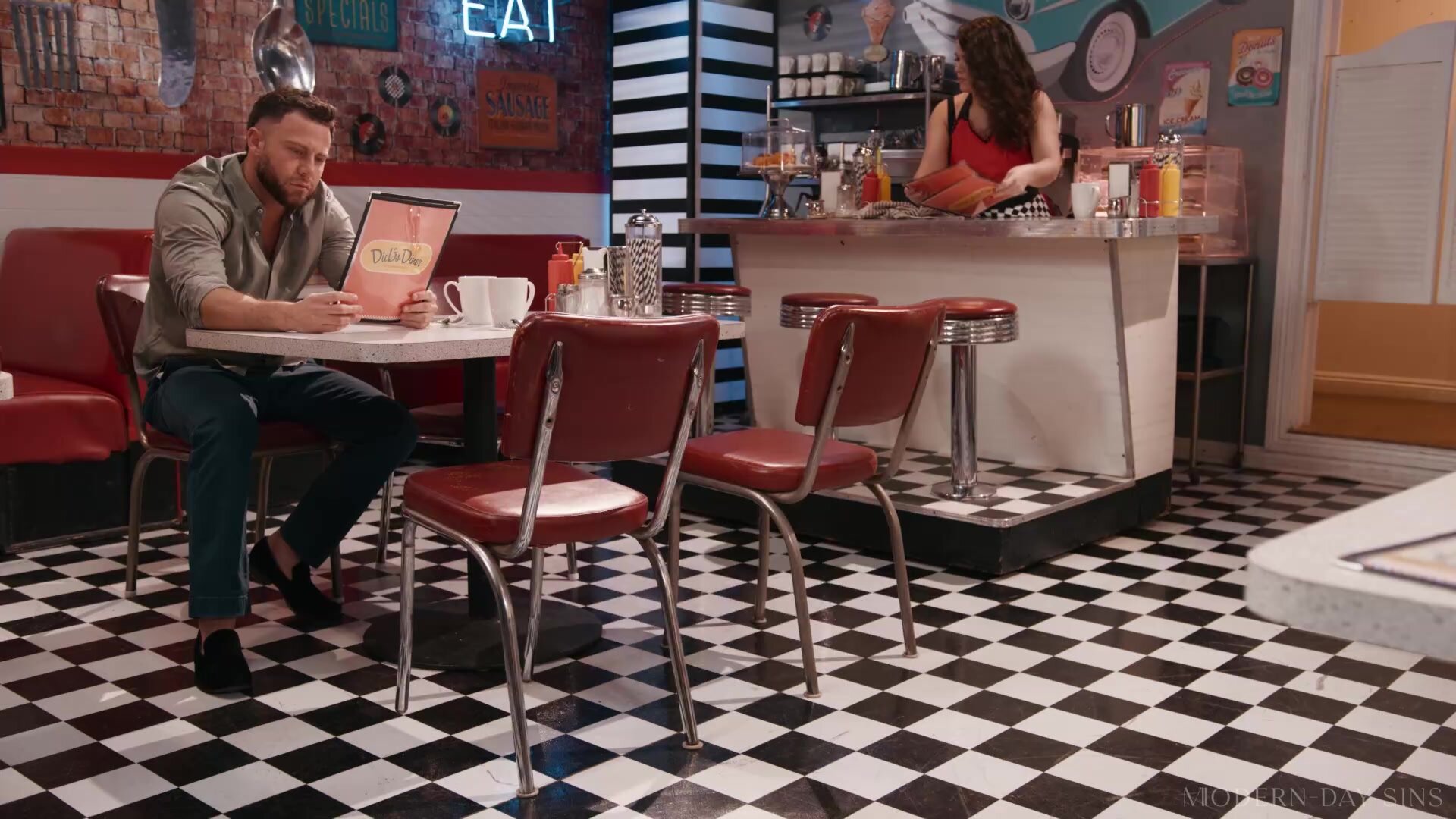 ModernDaySins - Liz Jordan - Sneaking Around At The Diner