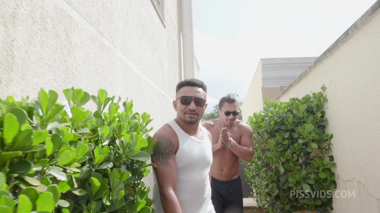 Beautiful hot Brazilian Aylla Mel first time drinking pee and getting fucked by 3 big cocks with intense double anal penetration 0% Pussy