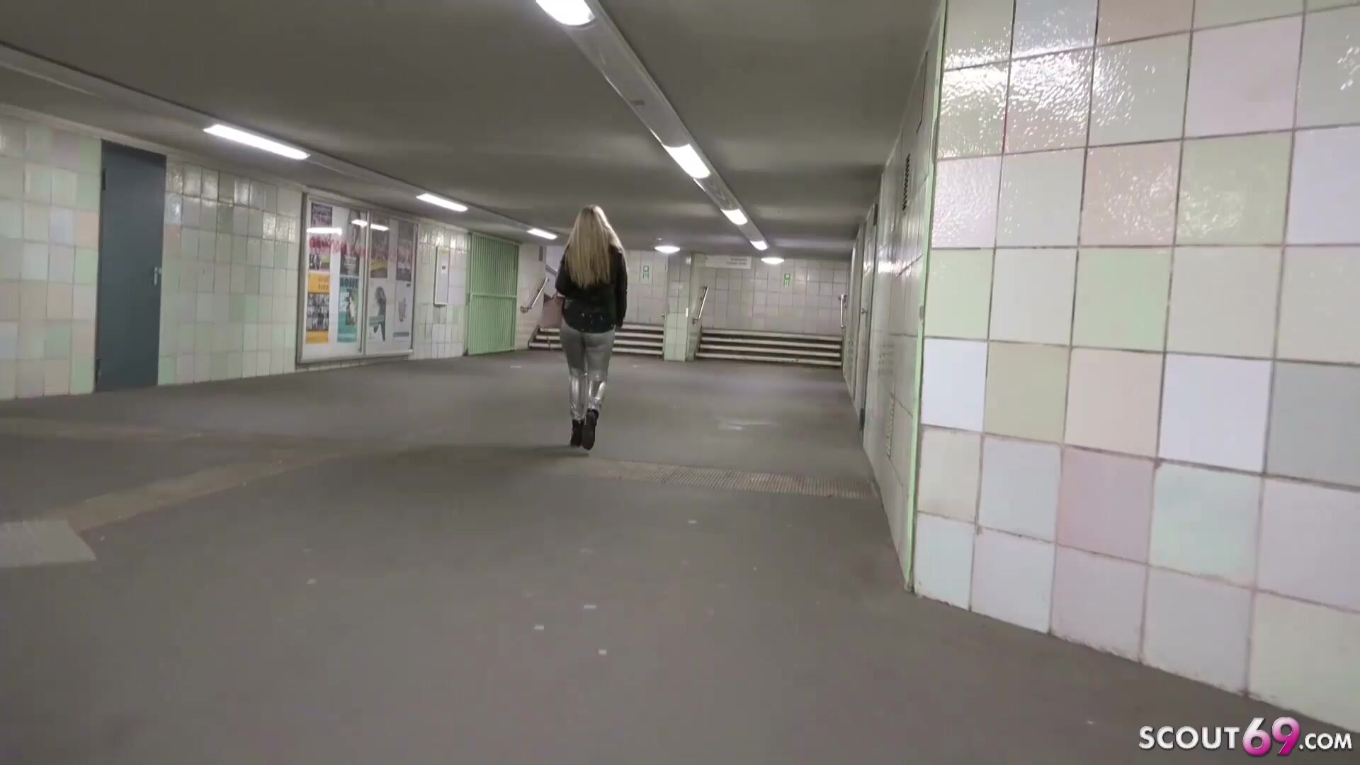 German Blond Love Anal Sex With Stranger At Public Street Model Casting