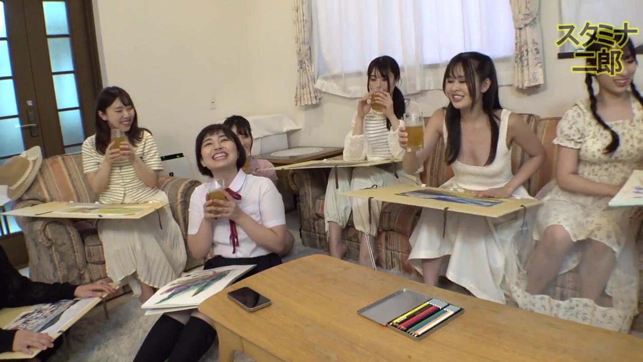 [Art Club Training Camp] Mei-chan & Remi-chan School 2 Top Beauties **Individual Video Of Two People Having Orgy Sex With A Big Dick Advisor At Night [part 2]