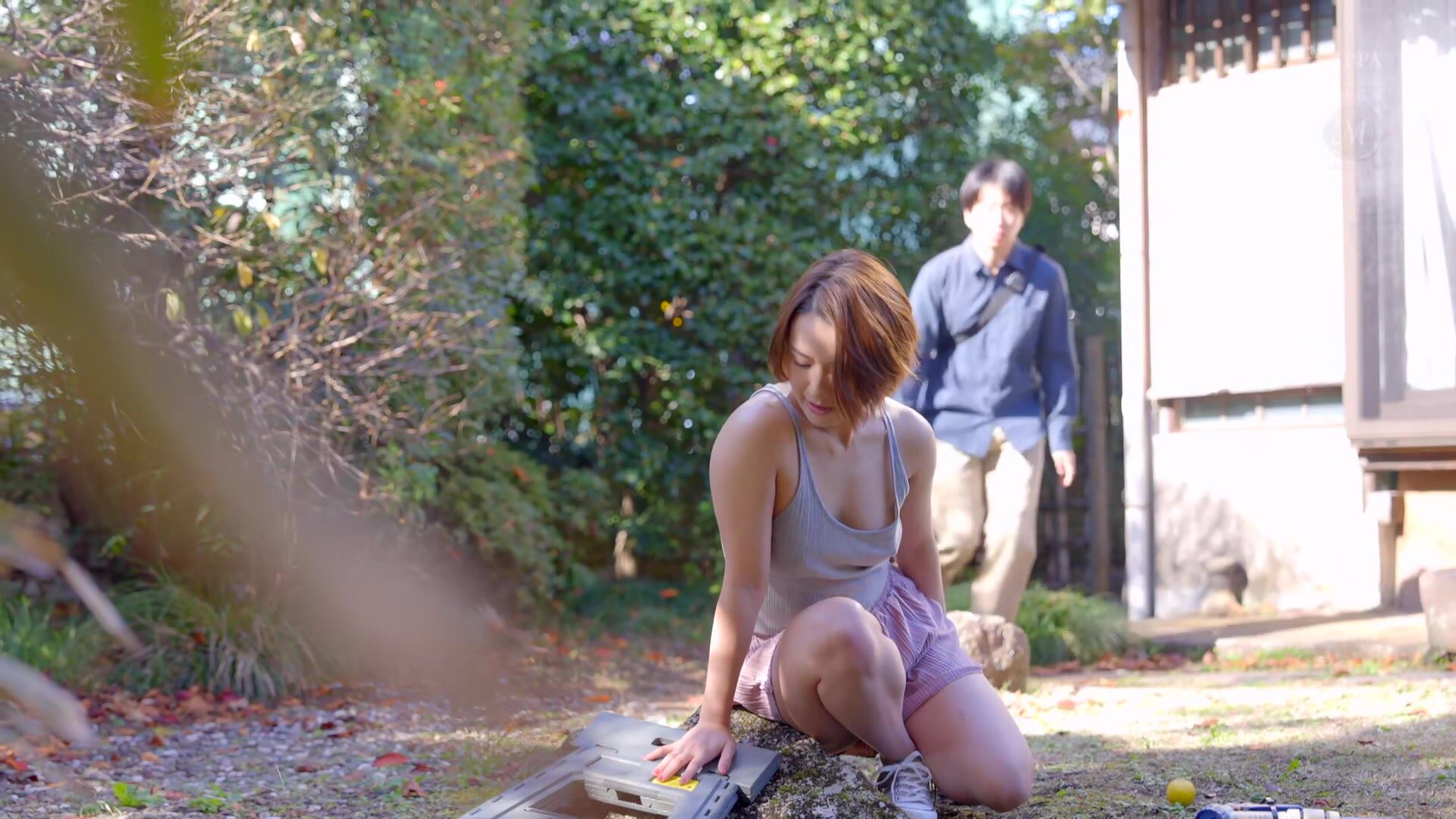 JUQ-677 When a boyish country wife who has forgotten about love found out I was still a virgin, she asked me "Do you want to try it on top of your underwear?" and finally allowed me to cum inside her. Ai Mukai