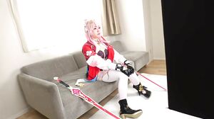 DJN-022 [100cm Bust I-Cup, 155cm Shortie] Ultimate Real Girl Cosplay Brat Awakens to Fully Clothed Fucking and Transcendent Pleasure – Impregnation Raw Fuck Himari Kosaka