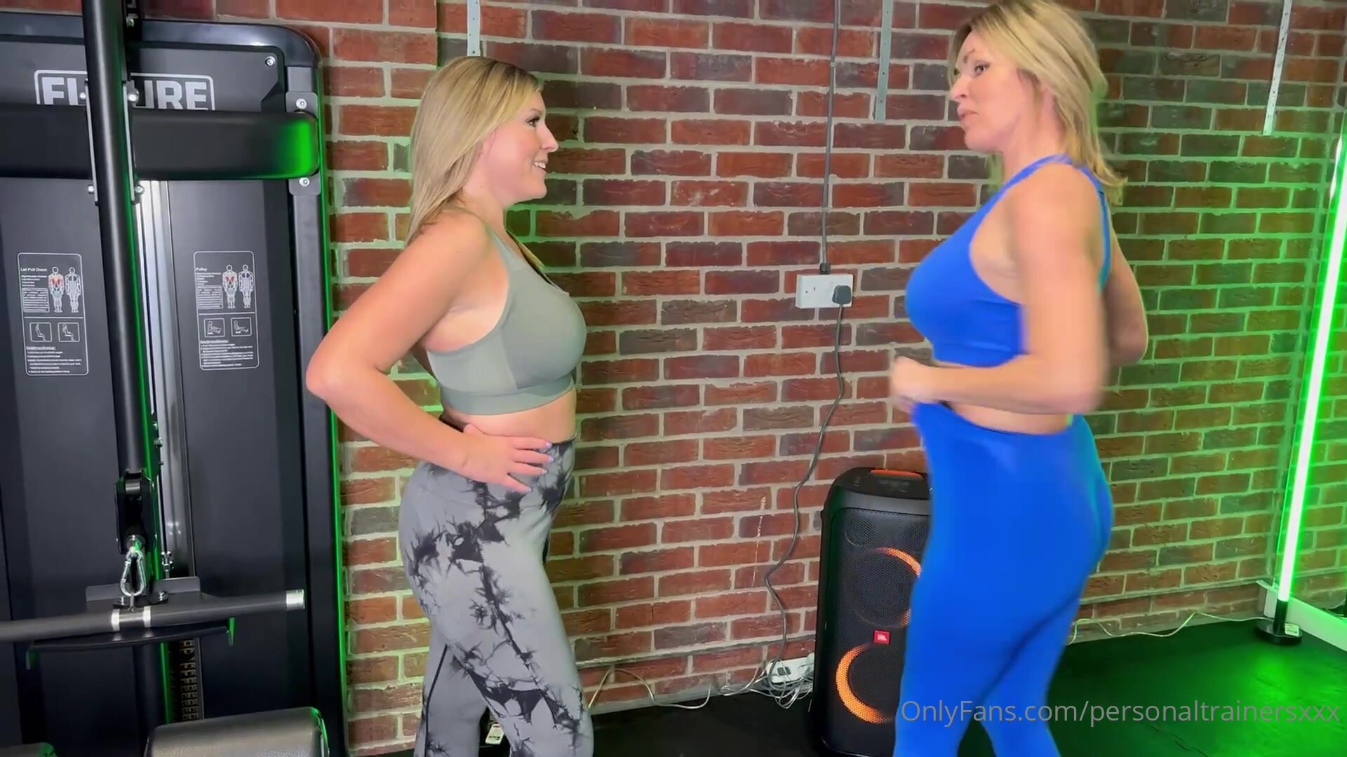 Summer Rose & Charlie Rae - FFM Threesome In The Gym