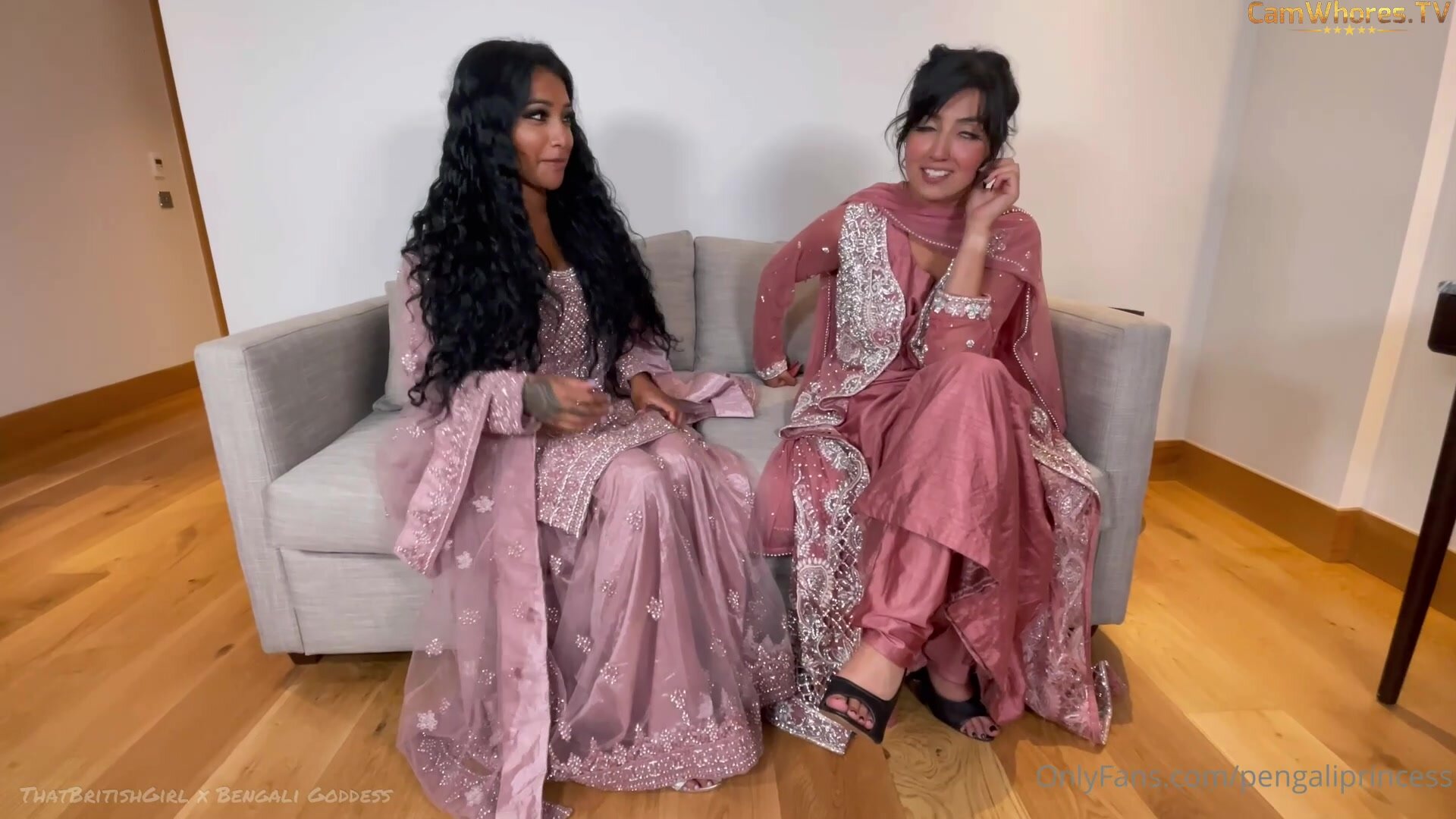 Thatbritishgirl  - Lesbian Sex In Wedding Dresses