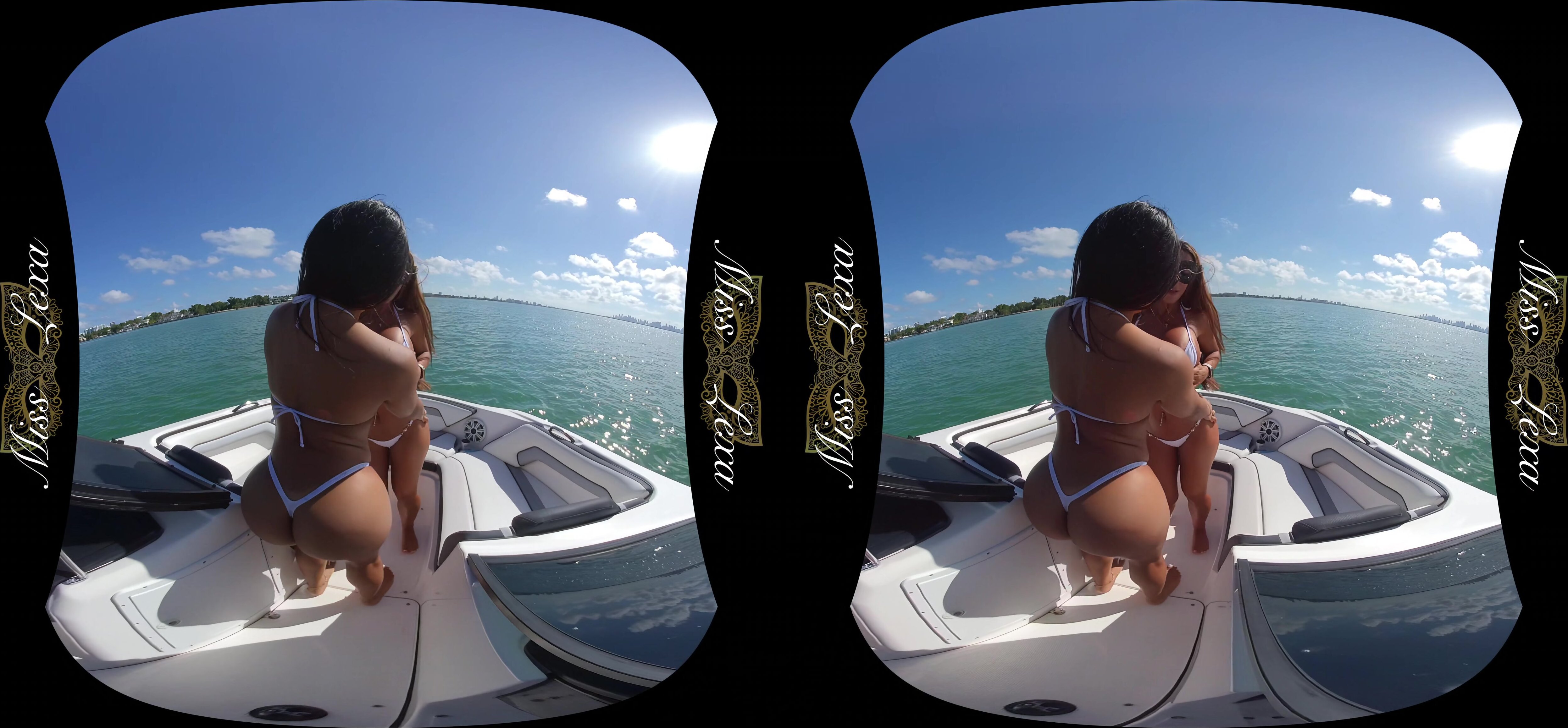 Miss Lexa - 2 Horny Latinas Tease The Boat Captain