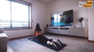 April Eighteen - Relaxing Yoga Turned into Intense Fucking