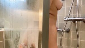 Bree Wales Covington - Fucking With Dildo in the Bathroom