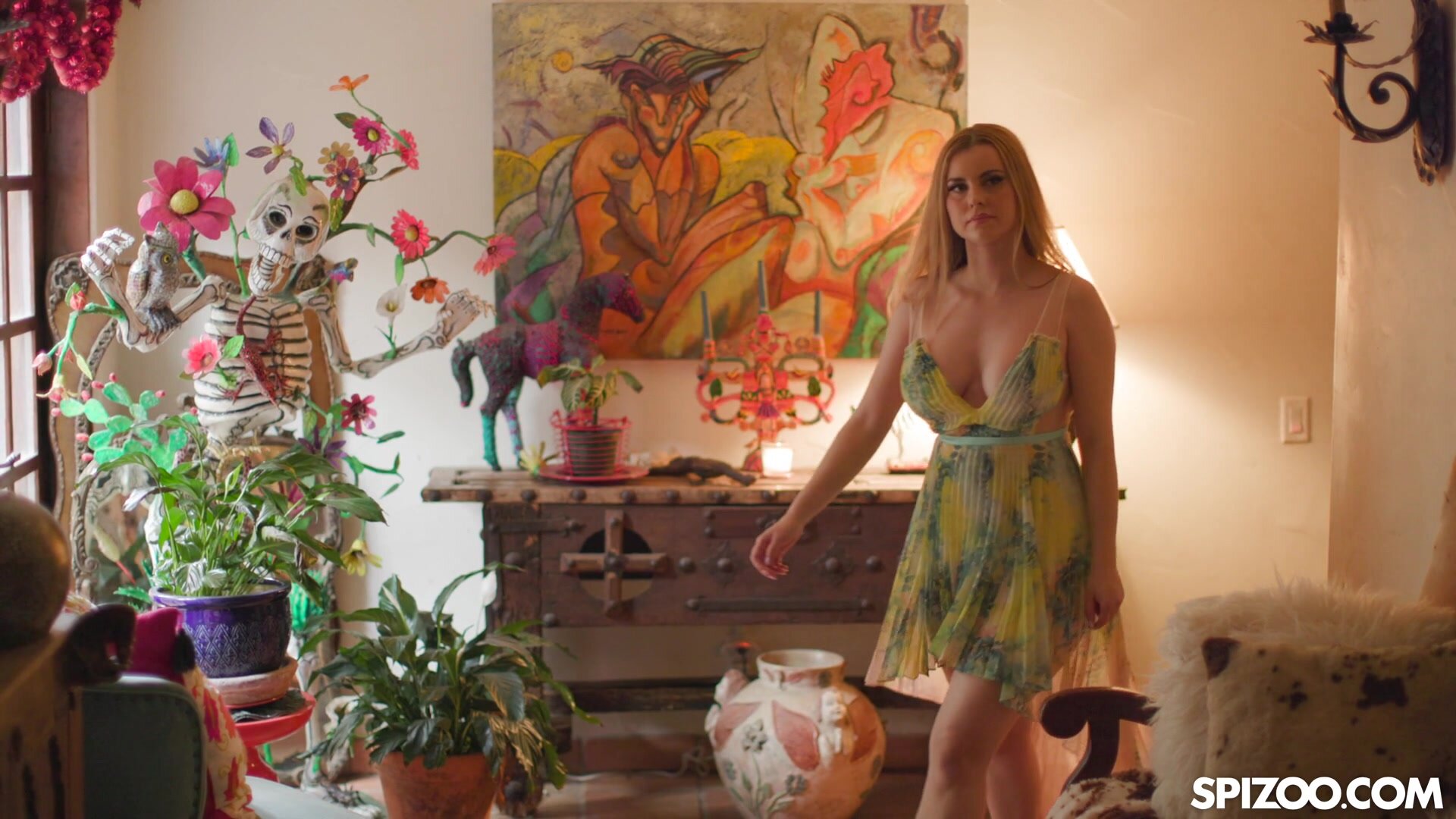 Spizoo - Jessie Rogers Busty Plays With The Gardener While Husbands Away