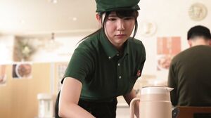 EBWH-231 The busty college girl working at a beef bowl chain restaurant is so obsessed with sex that she can't concentrate on her job today because she's so interested in the manager's huge dick. Mina Fukuhara