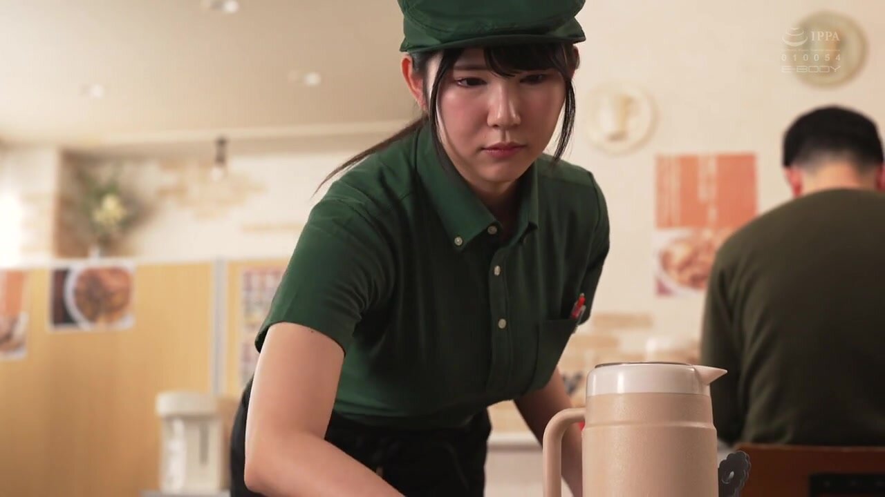 EBWH-231 The busty college girl working at a beef bowl chain restaurant is so obsessed with sex that she can't concentrate on her job today because she's so interested in the manager's huge dick. Mina Fukuhara