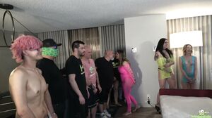Rebel Rhyder, Marie Fox, Sweet Sophia, Subgirl0831, Wisconsin Tiff, Anna Cummings, Kora Bell, Alice Maze - 29 Person Orgy With 8 Females - Camera 2