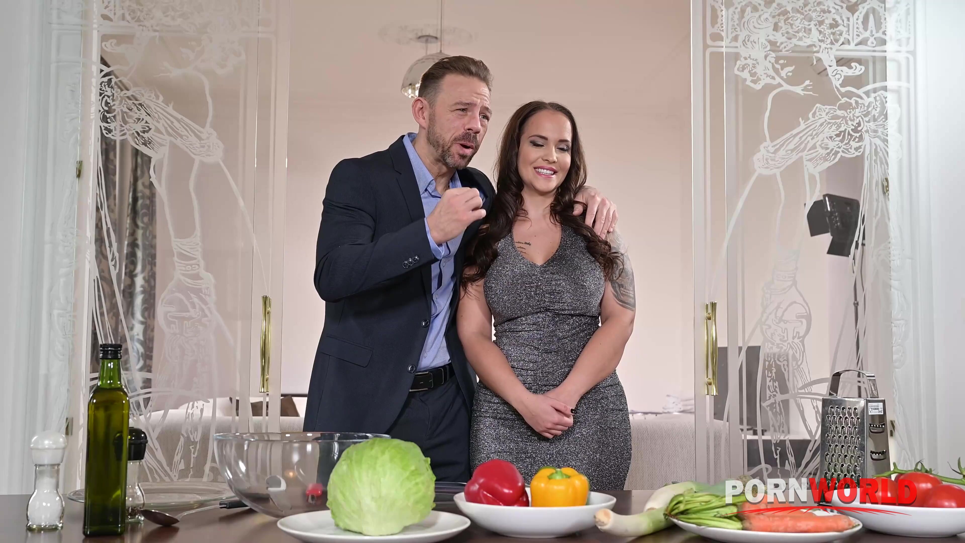 Cookery Show Host Jennifer Mendez Halts Filming To Take A DP Slamming On Set GP2802 in 4K