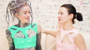 Z-Filmz - Anuskatzz And Miss Flora Vinyl Fun And Face Sitting