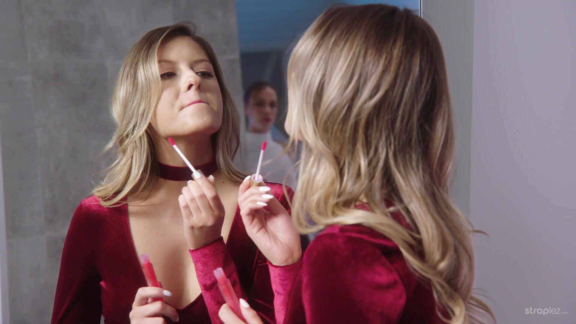 Lesbian Rebecca Volpetti and Alexis Crystal