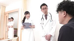 HUNTC-332 "Are you really uncircumcised?" "Let me peel it back!" I was curious about my first uncircumcised penis! The nurse's stress relief method is to peel back my foreskin, put it back, lick it, and insert it while I'm in the hospital.