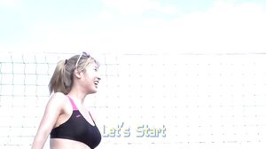 TOTTE-235 I'm a short guy who won a lottery coin, so I hit on a tall beach volleyball girl at the beach in front of me! I asked her to give me a handjob between her bare skin and her swimsuit! In the end, I creampied her to get rid of my short stature com