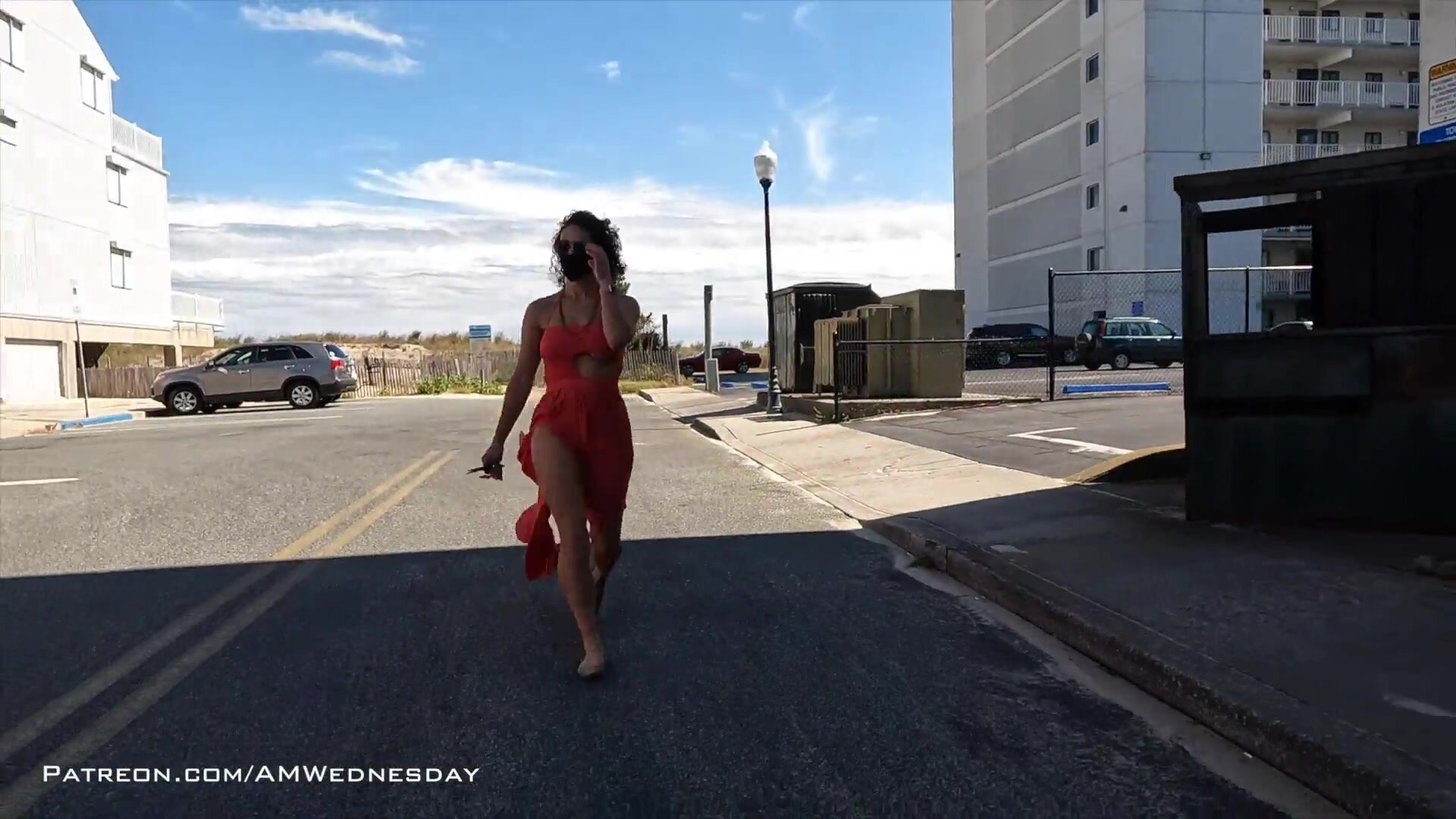 AmWednesday - cutting her dress