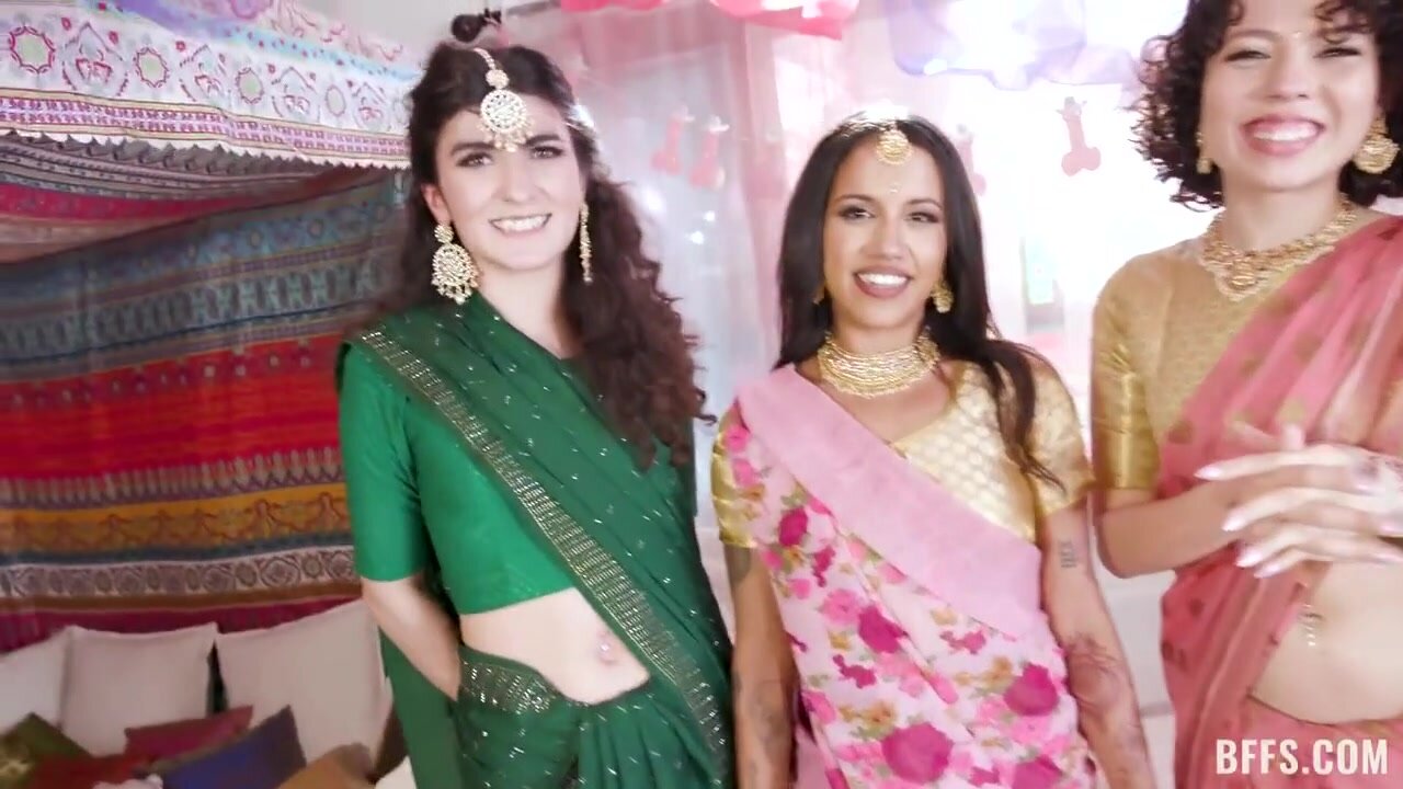 Satine Summers, Naudi Nala, Nina White - Indian Bachelorette Party Turns Into Stripper Fuck-fest