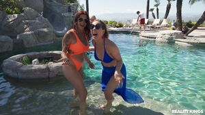 Cherie Deville, Alexis Fawx - Cougars Catch The Pool Boy