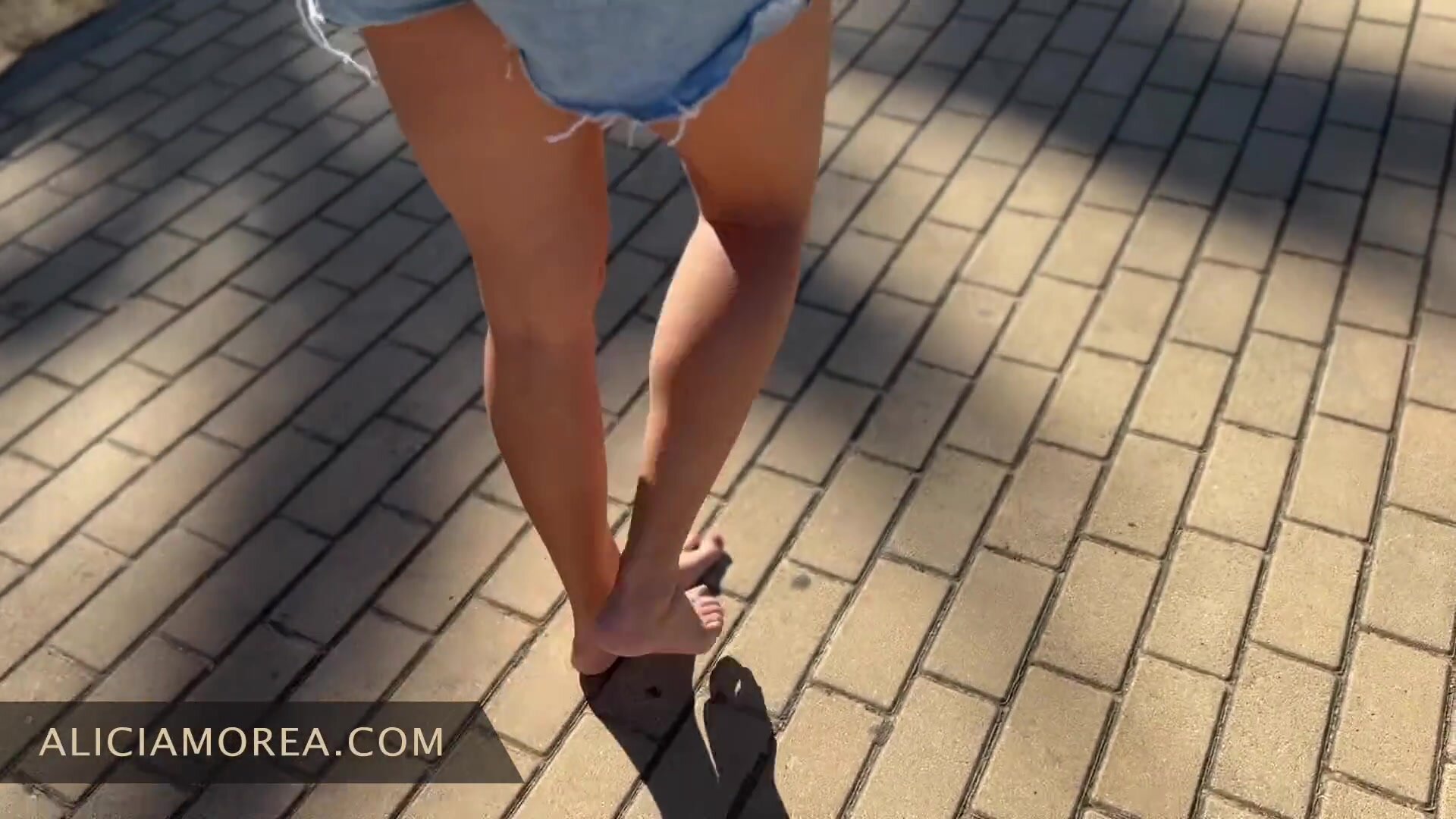 Alicia Morea - stripping slowly in public