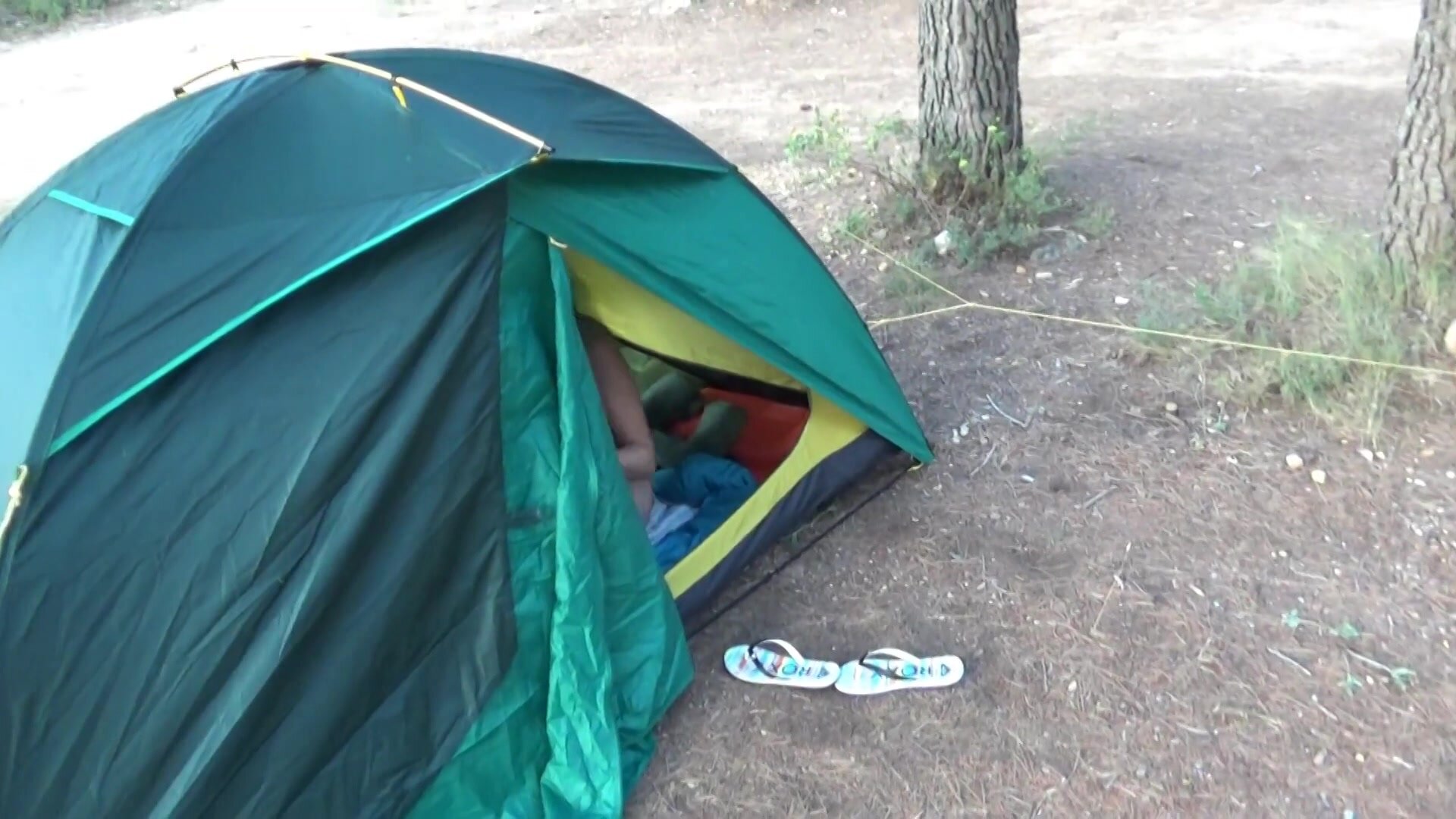 Naked on a Spanish Camping