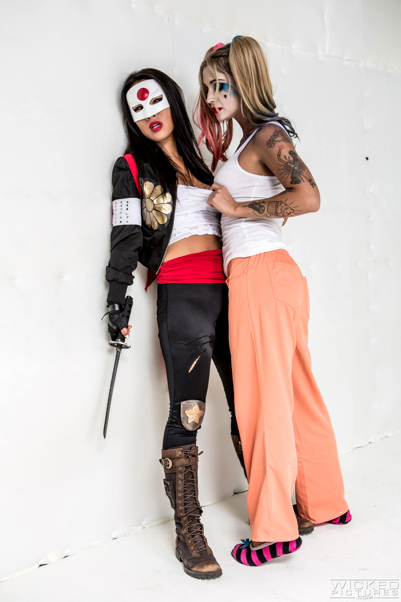 [Lobitomx1] Kleio Valentien Asa Akira Harley And Katana Lesbian Sex [HD]
