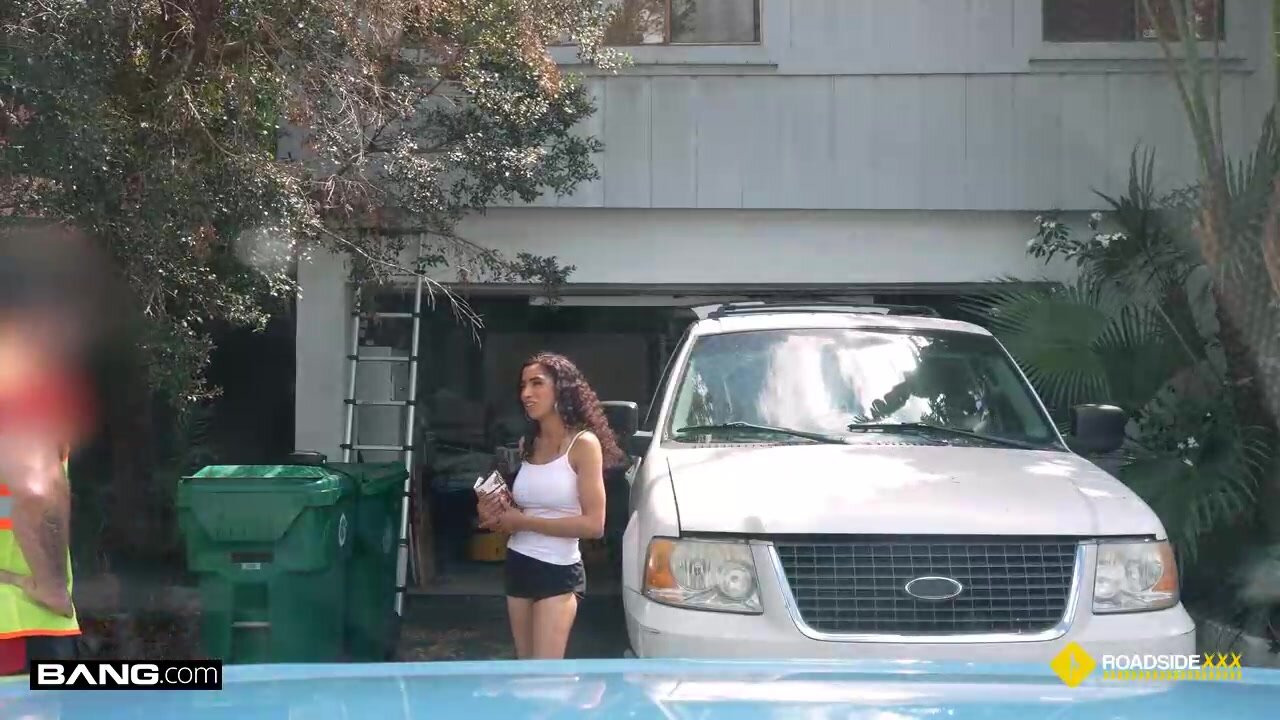 Ex-Cheerleader Ginger Bytes Gets Tricked Into Fucking In Her Garage