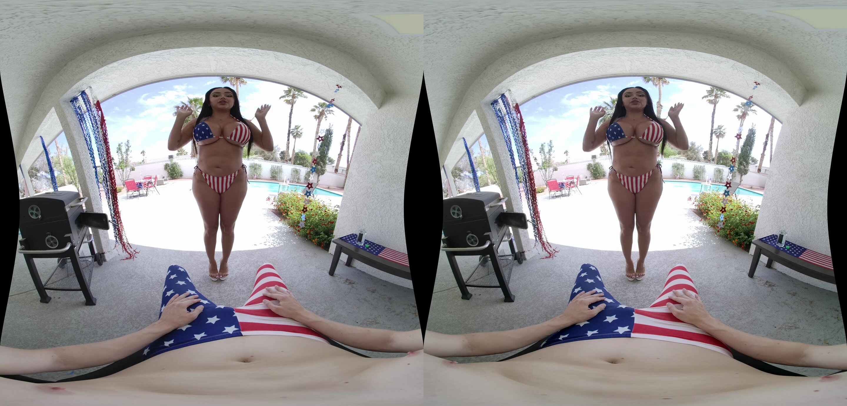 Zoey Foxx - Red, White and Boobs